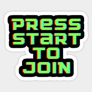 Press start to join Sticker